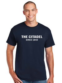 Load image into Gallery viewer, The Citadel, DryBlend T-Shirt- Navy
