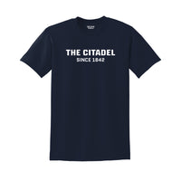 Load image into Gallery viewer, The Citadel, DryBlend T-Shirt- Navy

