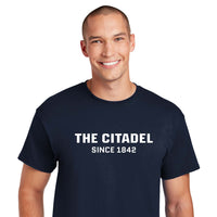 Load image into Gallery viewer, The Citadel, DryBlend T-Shirt- Navy
