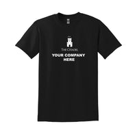 Load image into Gallery viewer, The Citadel, Barracks logo with Your Company,  DryBlend T-Shirt - Black
