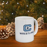 Load image into Gallery viewer, The Citadel Block C Logo, Sports Wrestling, Ceramic Mug 11oz
