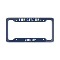 Load image into Gallery viewer, The Citadel, Word Mark, Club Sports, Rugby License Plate Frame - Navy
