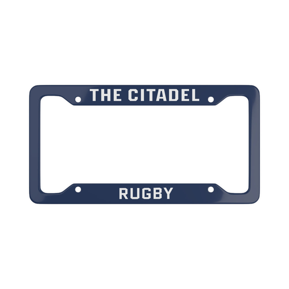 The Citadel, Word Mark, Club Sports, Rugby License Plate Frame - Navy