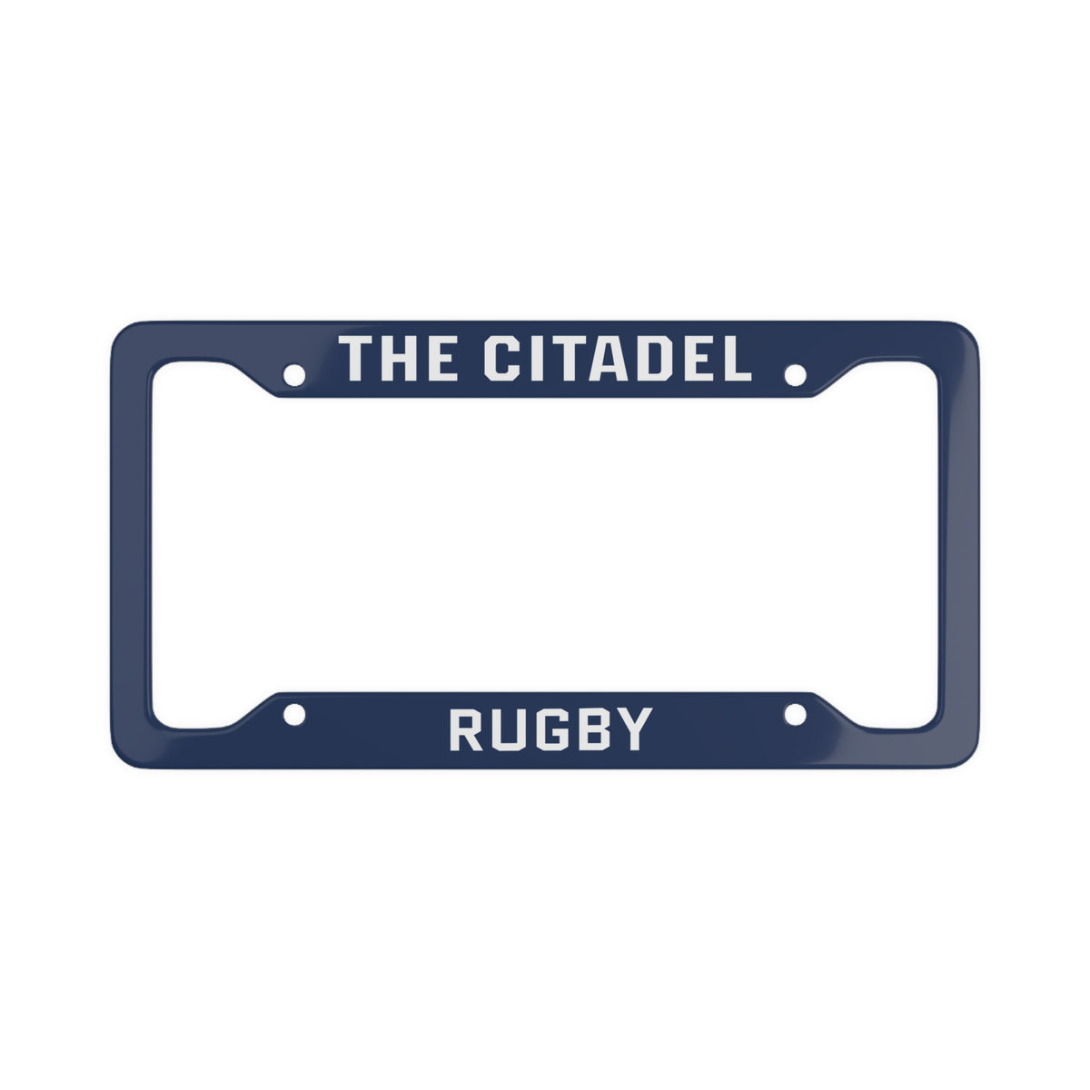 The Citadel, Word Mark, Club Sports, Rugby License Plate Frame - Navy
