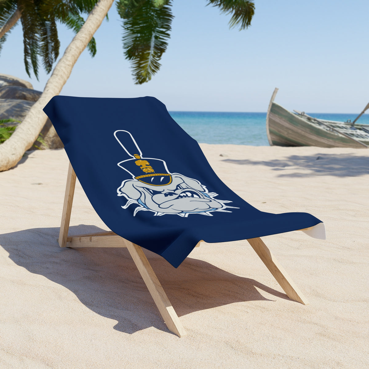 Spike Navy Beach Towel-30"x60"
