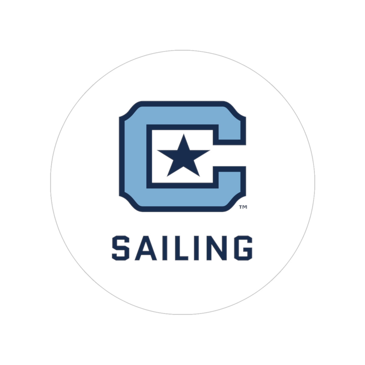 The Citadel, Sports Club, Sailing Transparent Outdoor Stickers, Round, 1pcs