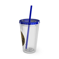 Load image into Gallery viewer, The Citadel, Ring Bezel, (Customized with your year), Sunsplash Tumbler with Straw, 16oz

