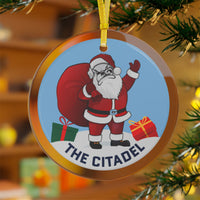 Load image into Gallery viewer, Product DescriptionThe Citadel, Santa Spike with Gifts, Glass Ornaments
