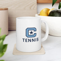 Load image into Gallery viewer, The Citadel Block C Logo, Sports Tennis, Ceramic Mug 11oz
