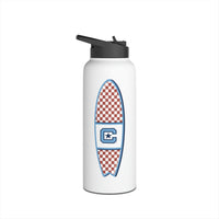 Load image into Gallery viewer, The Citadel, Surfing, Stainless Steel Water Bottle, Standard Lid

