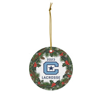 Load image into Gallery viewer, The Citadel, Club Sports, Lacrosse, 2023 Ceramic Ornament
