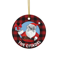 Load image into Gallery viewer, The Citadel, Santa Spike, Ceramic Ornaments, 2-Side Print, Circle (1pc, 3pcs, 5pcs, 10pcs)
