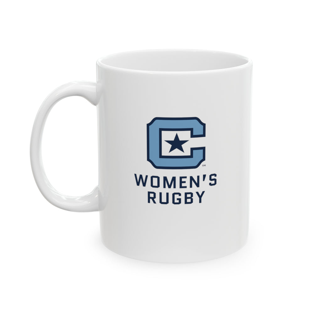 The Citadel Block C Logo, Sports Women's Rugby, Ceramic Mug 11oz