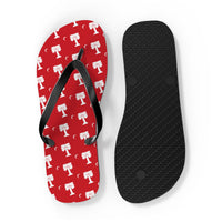 Load image into Gallery viewer, The Citadel, Big Red pattern, Flip Flops
