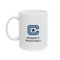 Load image into Gallery viewer, The Citadel Block C Logo, Sports Women&#39;s Basketball, Ceramic Mug 11oz
