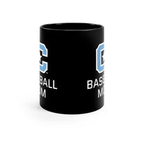 Load image into Gallery viewer, The Citadel Block C Logo, Sports Baseball Mom, Black Mug, 11oz
