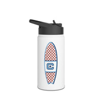 Load image into Gallery viewer, The Citadel, Surfing, Stainless Steel Water Bottle, Standard Lid
