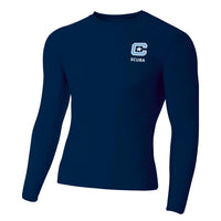 Load image into Gallery viewer, The Citadel, Club Sports - Scuba, A4 Adult Polyester Spandex Long Sleeve Compression T-Shirt
