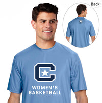 Load image into Gallery viewer, The Citadel, Club Sports - Women&#39;s Basketball,  A4 Men&#39;s Cooling Performance T-Shirt- Carolina Blue
