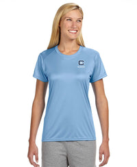 Load image into Gallery viewer, The Citadel, Club Sports - Running, Spike the Runner,  A4 Ladies&#39; Cooling Performance T-Shirt- Carolina Blue
