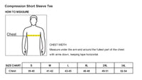 Load image into Gallery viewer, The Citadel, C Star, Club Sport - Jiu Jitsu, Compression Short Sleeve T-Shirt - Size Chart

