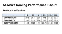 Load image into Gallery viewer, The Citadel, Spike Surfing,  A4 Men&#39;s Cooling Performance T-Shirt- Product Specifications 
