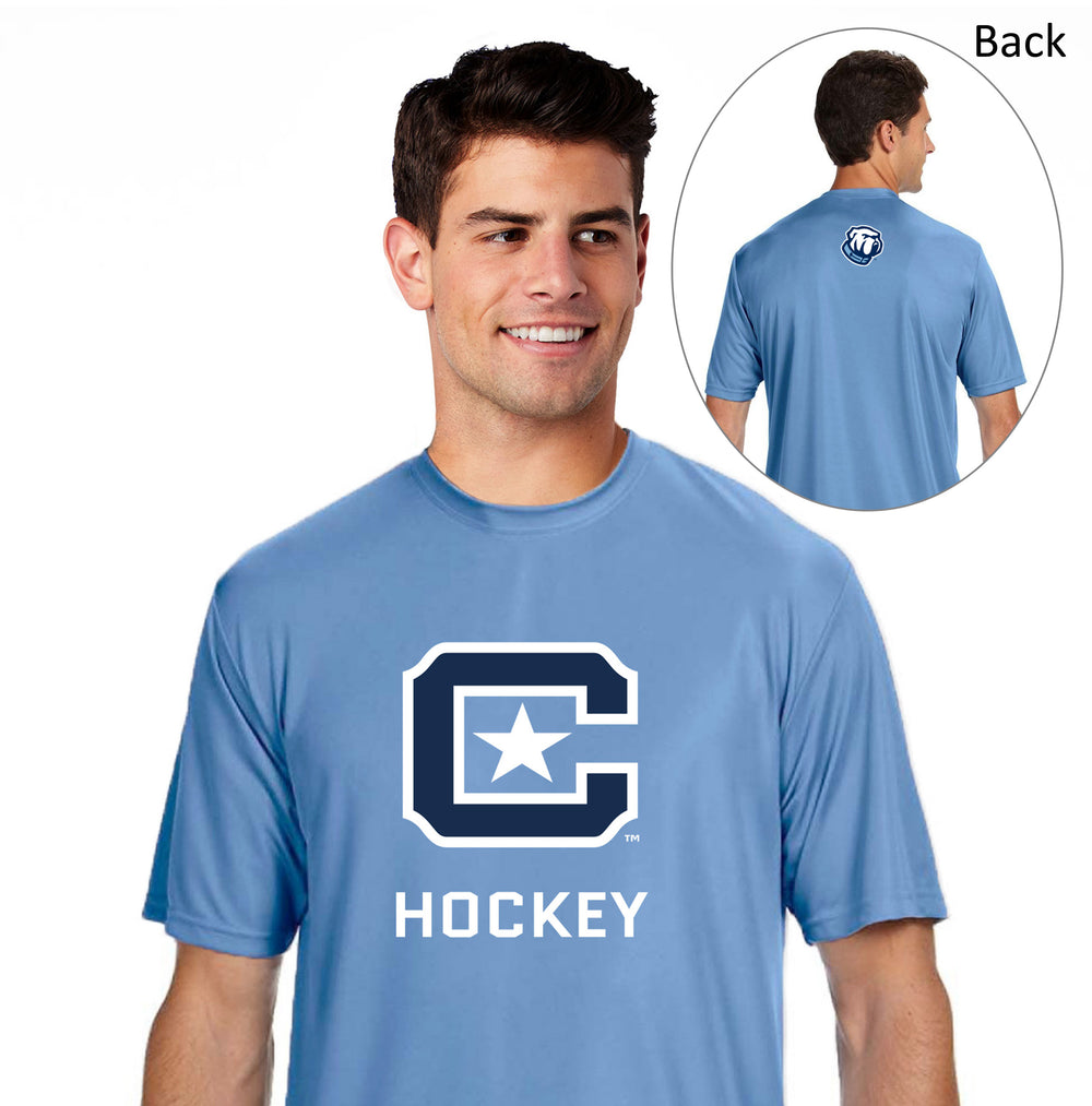 The Citadel, Club Sports - Hockey,  Men's Cooling Performance T-Shirt- Carolina Blue