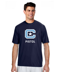 Load image into Gallery viewer, The Citadel, Club Sports - Pistol, A4 Men&#39;s Cooling Performance T-Shirt- Navy
