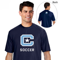 Load image into Gallery viewer, The Citadel, Club Sports - Soccer, A4 Men&#39;s Cooling Performance T-Shirt-Navy
