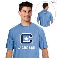 Load image into Gallery viewer, The Citadel, Club Sports - Lacrosse, A4 Men's Cooling Performance T-Shirt-Carolina Blue
