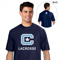 Load image into Gallery viewer, The Citadel, Club Sports - Lacrosse, A4 Men's Cooling Performance T-Shirt-Navy
