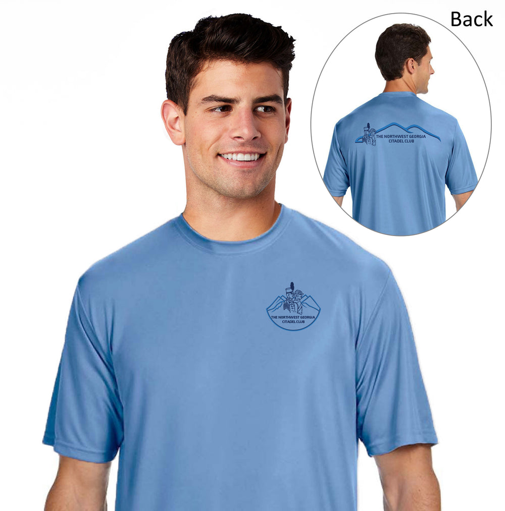 The Citadel, Alumni Club, The Northwest Georgia,  A4 Men's Cooling Performance T-Shirt- Carolina Blue