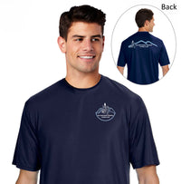Load image into Gallery viewer, The Citadel, Alumni Club, The Northwest Georgia,  A4 Men&#39;s Cooling Performance T-Shirt- Carolina Blue- Navy
