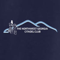 Load image into Gallery viewer, The Citadel, Alumni Club, The Northwest Georgia,  A4 Men&#39;s Cooling Performance T-Shirt- Carolina Blue- Navy
