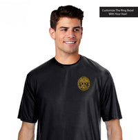 Load image into Gallery viewer, The Citadel, Customizable (Your Year) Ring Bezel Design, Performance T-Shirt- Black
