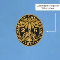 Load image into Gallery viewer, The Citadel, Customizable (Your Year) Ring Bezel Design, Performance T-Shirt- Carolina Blue
