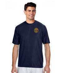 Load image into Gallery viewer, The Citadel, Customizable (Your Year) Ring Bezel Design, Performance T-Shirt- Navy
