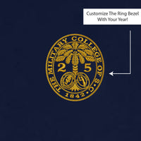 Load image into Gallery viewer, The Citadel, Customizable (Your Year) Ring Bezel Design, Performance T-Shirt- Navy
