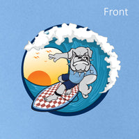 Load image into Gallery viewer, The Citadel, Spike Surfing,  A4 Men&#39;s Cooling Performance T-Shirt- Carolina Blue
