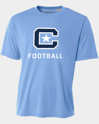 Load image into Gallery viewer, The Citadel C, Sports - Football,  A4 Men&#39;s Cooling Performance T-Shirt- Carolina Blue
