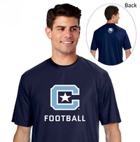 Load image into Gallery viewer, The Citadel C, Sports - Football,  A4 Men&#39;s Cooling Performance T-Shirt- Navy

