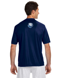 Load image into Gallery viewer, The Citadel C, Sports - Football,  A4 Men&#39;s Cooling Performance T-Shirt- Navy- Back
