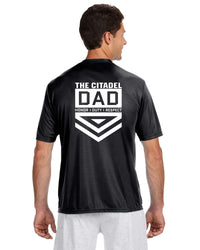 Load image into Gallery viewer, The Citadel Dad No 1 Performance T-Shirt- Black
