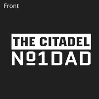 Load image into Gallery viewer, The Citadel Dad No 1 Performance T-Shirt- Black

