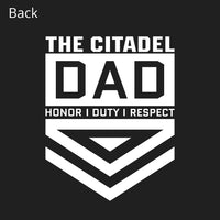 Load image into Gallery viewer, The Citadel Dad No 1 Performance T-Shirt- Black
