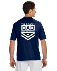 Load image into Gallery viewer, The Citadel Dad No 1 Performance T-Shirt- Navy
