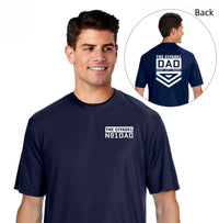 Load image into Gallery viewer, The Citadel Dad No 1 Performance T-Shirt- Navy
