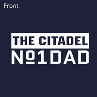 Load image into Gallery viewer, The Citadel Dad No 1 Performance T-Shirt- Navy
