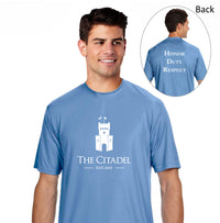Load image into Gallery viewer, The Citadel PT Barracks logo, A4 Cooling Performance T-Shirt- Carolina Blue
