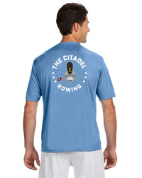 Load image into Gallery viewer, The Citadel, Club Sports - Rowing,  Performance Short Sleeve T-Shirt_Caroline Blue
